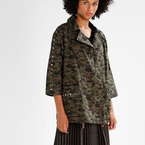 Rebecca Minkoff Monarda Studded Camo Jacket